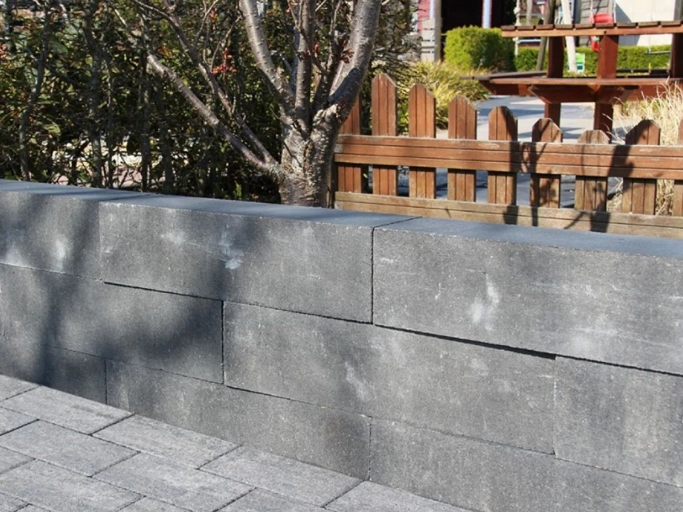 Stapelblok Palissade Grijs/zwart 60 x 15 x 15 cm (600 x 150 x 150 mm) - Afbeelding 3